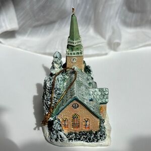 Thomas Kinkade Dogwood Chapel Ornament by Kurt Adler
